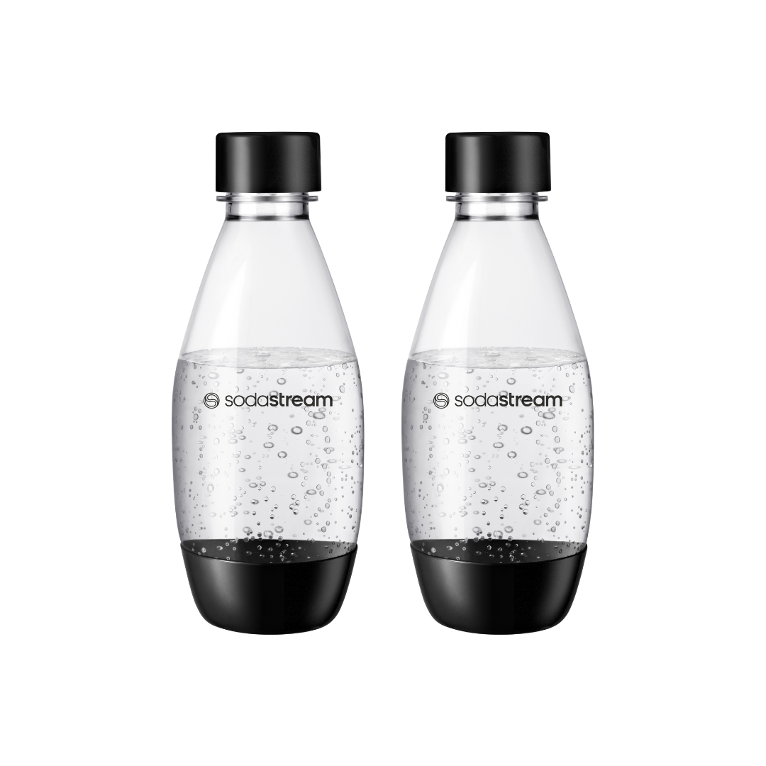 Dishwasher Safe - 500ml Black Fuse Bottle Twin Pack sodastream